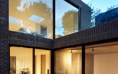 Simple Brick House, Lansdowne Gardens, South London, UK